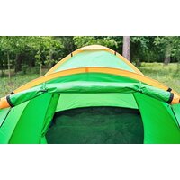 Треккинговая палатка Sundays Camp 4 (зеленый/желтый) - Превью изображения №4 — Интернет-магазин Time-Shop