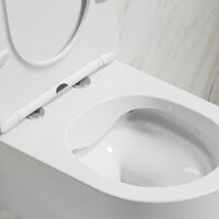 Унитаз подвесной Ceramica Nova Modena Rimless CN6063 (с сиденьем) - Превью изображения №3 — Интернет-магазин Time-Shop