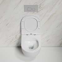 Унитаз подвесной Ceramica Nova Modena Rimless CN6063 (с сиденьем) - Превью изображения №11 — Интернет-магазин Time-Shop