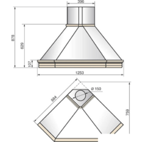 Кухонная вытяжка Elikor Форест 90П-650-П3Д (бежевый/дуб неокрашенный) - Превью изображения №2 — Интернет-магазин Time-Shop