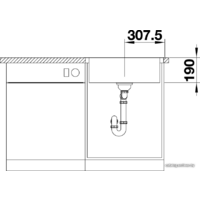 Кухонная мойка Blanco Lemis 6-IF 525108 - Превью изображения №3 — Интернет-магазин Time-Shop