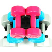 Гантельный ряд Atlas Sport Fitnes Composit 12 кг с подставкой (2x1кг+2x2кг+2x3кг) - Превью изображения №3 — Интернет-магазин Time-Shop