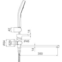 Смеситель Gappo G2203-6 - Превью изображения №2 — Интернет-магазин Time-Shop