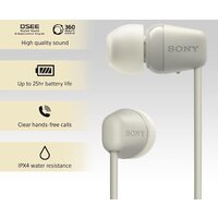 Наушники Sony WI-C100 (бежевый) - Превью изображения №4 — Интернет-магазин Time-Shop