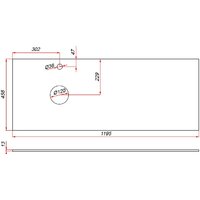  ЗОВ Столешница 13 CKP13W1195458C2S (белый) - Превью изображения №4 — Интернет-магазин Time-Shop
