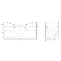  Dreja Тумба под умывальник Laguna 105 [99.0104] - Превью изображения №5 — Интернет-магазин Time-Shop