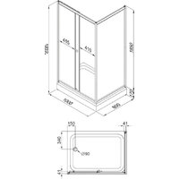 Душевой уголок Triton Фьюжн 100x80 А Полосы - Превью изображения №12 — Интернет-магазин Time-Shop