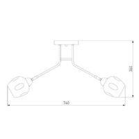 Люстра средней высоты Евросвет Marci 30164/8 (Хром) - Превью изображения №6 — Интернет-магазин Time-Shop