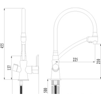 Смеситель Lemark Comfort LM3071C (серый) - Превью изображения №2 — Интернет-магазин Time-Shop