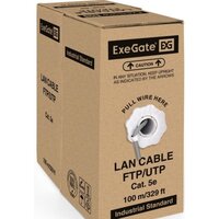 Кабель ExeGate UTP4-C5e-CCA-S24-IN-PVC-GY-100 UTP - Превью изображения №2 — Интернет-магазин Time-Shop