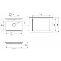 Кухонная мойка Granula KS-7301 (шварц) - Превью изображения №4 — Интернет-магазин Time-Shop