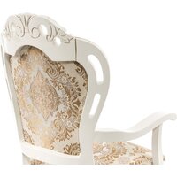 Стул с подлокотниками Woodville Bronte (молочный/патина) - Превью изображения №9 — Интернет-магазин Time-Shop