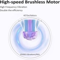 Электрическая зубная щетка JIMOK J6 (серебристый) - Превью изображения №5 — Интернет-магазин Time-Shop