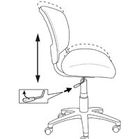 Компьютерное кресло Бюрократ CH-W296NX/26-24 (голубой) - Превью изображения №6 — Интернет-магазин Time-Shop