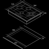 Варочная панель Hiberg VM 6245 Gr - Превью изображения №10 — Интернет-магазин Time-Shop