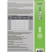 Пленка для ламинирования CACTUS глянцевая A4, 60 мкм, 100 л - Превью изображения №2 — Интернет-магазин Time-Shop