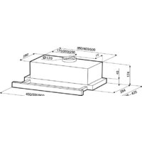 Кухонная вытяжка Krona Kamilla 450 (белый) - Превью изображения №2 — Интернет-магазин Time-Shop