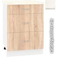 Кортекс-мебель Корнелия Лира НШ60р3ш (дуб сонома/королевский опал)