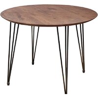 Кухонный стол ОКА Демавенд 100x74 (дуб мореный/черный) - Превью изображения №2 — Интернет-магазин Time-Shop