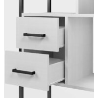 Стеллаж Mio Tesoro Cool Joy Loft (белый/черный) - Превью изображения №5 — Интернет-магазин Time-Shop