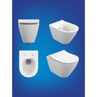 Унитаз подвесной Cersanit City Smart CO DPL EO Slim + VECTOR LP 64917 - Превью изображения №6 — Интернет-магазин Time-Shop