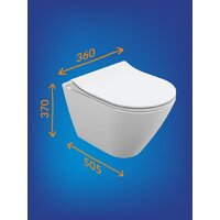 Унитаз подвесной Cersanit City Smart CO DPL EO Slim + VECTOR LP 64917 - Превью изображения №18 — Интернет-магазин Time-Shop