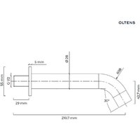 Излив Oltens Molle 39100800 - Превью изображения №2 — Интернет-магазин Time-Shop