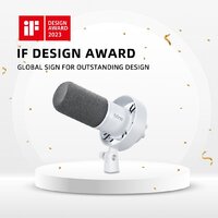 Проводной микрофон FIFINE T688 (белый) - Превью изображения №5 — Интернет-магазин Time-Shop