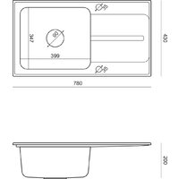 Кухонная мойка Quadron FUSR7843BE - Превью изображения №3 — Интернет-магазин Time-Shop
