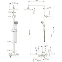 Душевая система  Bravat Opal F6125183CP-A-RUS - Превью изображения №3 — Интернет-магазин Time-Shop