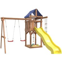 Игровой комплекс National Tree Company С качелями лодочка для улицы и дачи IgroWoods ДП-1 - Превью изображения №3 — Интернет-магазин Time-Shop