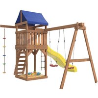 Игровой комплекс National Tree Company С качелями лодочка для улицы и дачи IgroWoods ДП-1 - Превью изображения №4 — Интернет-магазин Time-Shop