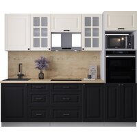 Интерлиния Мила Деко 2.5 (черный/белый/дуб бунратти)