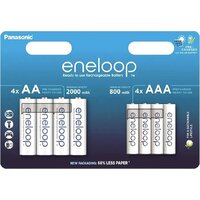 Panasonic Eneloop AAA+AA BK-3MCDE+BK-4MCDE/8CP (8шт)