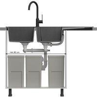 Кухонная мойка Quadron HQE11650U7_PVDC1_P2O - Превью изображения №5 — Интернет-магазин Time-Shop