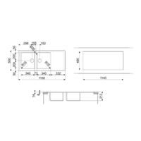 Кухонная мойка Smeg LDR116-2 - Превью изображения №2 — Интернет-магазин Time-Shop