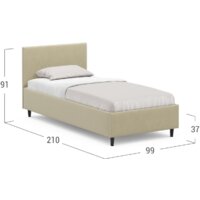 Кровать Moon Family 1259 К004868 90x200 - Превью изображения №8 — Интернет-магазин Time-Shop