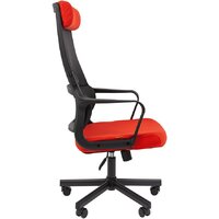 Офисное кресло CHAIRMAN 590 (черный/красный) - Превью изображения №3 — Интернет-магазин Time-Shop