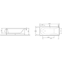 Ванна AM.PM Spirit W72A-150-070W-A2 (с каркасом) - Превью изображения №4 — Интернет-магазин Time-Shop