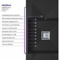 Кухонная мойка Polygran Blade 780 (черный) - Превью изображения №3 — Интернет-магазин Time-Shop