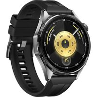 Умные часы Huawei Watch GT 6 46 мм (черный, с черным силиконовым ремешком, международная версия) - Превью изображения №3 — Интернет-магазин Time-Shop