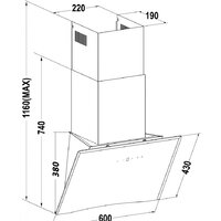 Кухонная вытяжка Germes Bristol 60 (черный) - Превью изображения №8 — Интернет-магазин Time-Shop