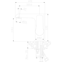 Смеситель Rossinka Silvermix W35-11 - Превью изображения №2 — Интернет-магазин Time-Shop