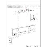 Подвесная люстра Favourite 4073-6P - Превью изображения №7 — Интернет-магазин Time-Shop