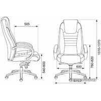 Офисное кресло Бюрократ T-9923SL/BLACK (черный) - Превью изображения №5 — Интернет-магазин Time-Shop