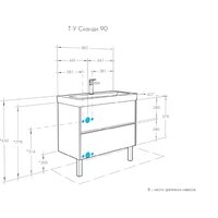  Акватон Тумба под умывальник Сканди 90 1A251901SD010 - Превью изображения №5 — Интернет-магазин Time-Shop