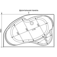 Ванна Aquanet Capri 170x110 L - Превью изображения №5 — Интернет-магазин Time-Shop