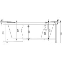 Ванна Aquanet Capri 170x110 L - Превью изображения №6 — Интернет-магазин Time-Shop
