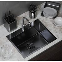 Кухонная мойка Mixline 547234 (черный графит, 3 мм) - Превью изображения №3 — Интернет-магазин Time-Shop