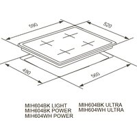 Варочная панель Meferi MIH604WH Power - Превью изображения №10 — Интернет-магазин Time-Shop